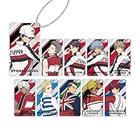 New Prince of Tennis Drawn Illustration Fighting Back Version Trading Square Acrylic Key Chain Box of 10