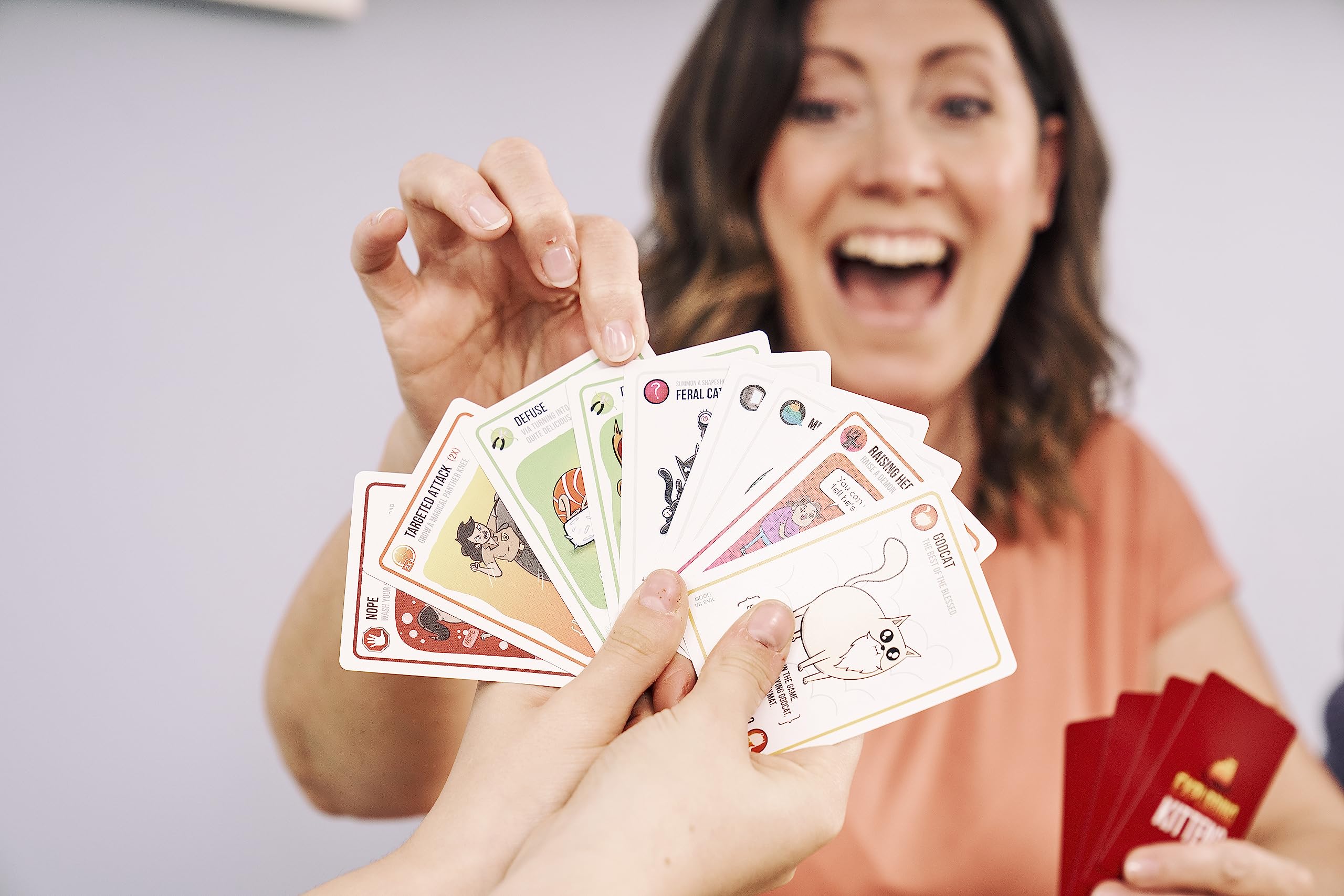 Exploding Kittens Good vs. Evil - 55 Cards Inspired by The Netflix Series - Elevate Exploding Kittens with New Characters - Family Games for Kids and Adults - Funny Card Games for Hours of Gameplay