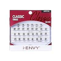 i-ENVY by KISS Trio Lash Classic Medium 30 Lashes Natural Style 3X Faster Easier Application