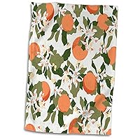 3dRose Janna Salak Designs Florals and Fruits - Orange Blossoms Light - Towels (twl-341376-1)
