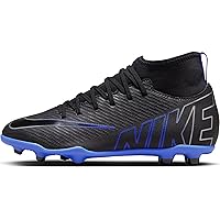 NIKE Jr. Mercurial Superfly 9 Club Unisex DJ5959-040 (Black/Chrom), Size 4