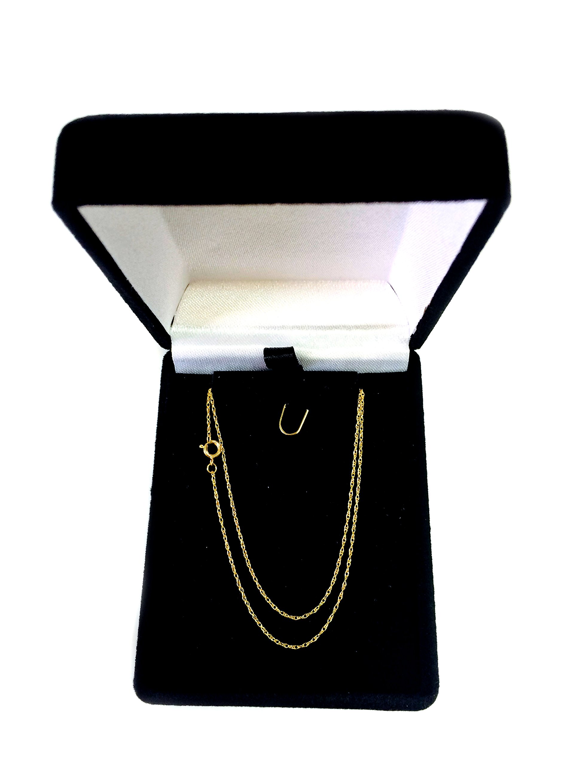 Jewelry Affairs 14k Yellow Gold Rope Chain Necklace, 0.6mm