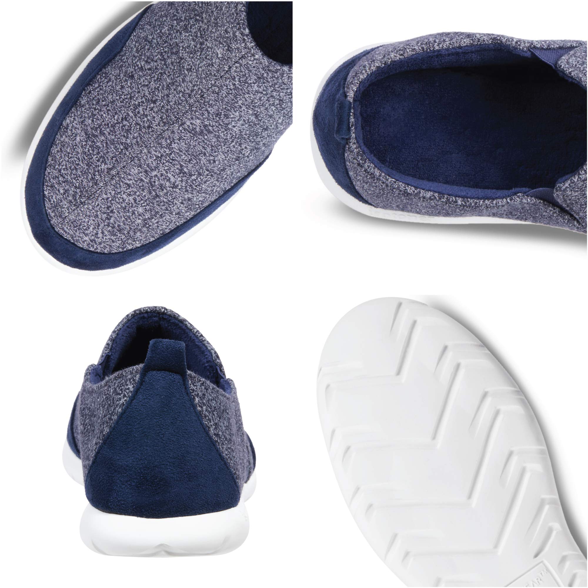 isotoner Zenz Men's Casual Shoes, Lightweight Sport Knit Slip-On Slippers