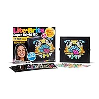 Lite Brite Super Bright HD - Creative Retro Light-Up Screen – Educational Play for Children – Enhances Creativity & Fine Motor Skills, Gift for Boys and Girls Ages 6+