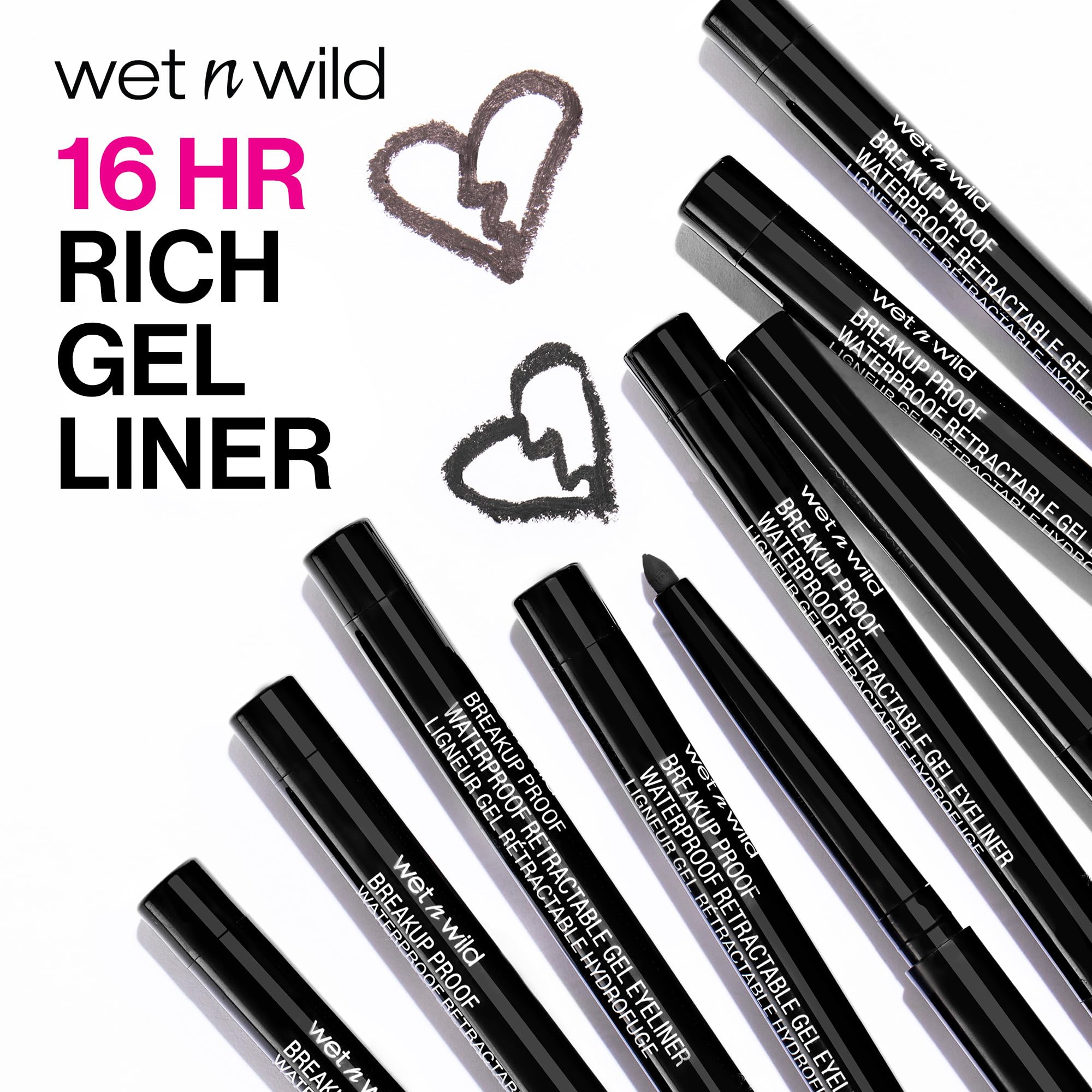 wet n wild Breakup Proof Waterproof Retractable Gel Eyeliner Charcoal