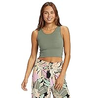 Roxy Women's Good Keepsake Cropped Tank Top, Agave Green 241