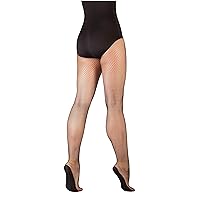 Body Wrappers Adult Professional Heavy Gauge Footed Fishnet Dance Tights Style A68, Black Large/Extra Large