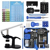 Professional Watch Repair Kit, GLDCAPA Watch Battery Replacement Kit, Watch Repair Tools with Carrying Case, Watch Link Removal Tool Kit, Watch Case Opener, Watch Press Set with 60pcs Watch Battery