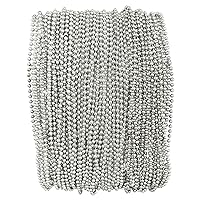Silver Mardi Gras Beads 33 inch 7mm, 6 Dozen, 72 Necklaces