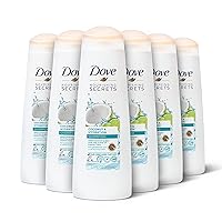 Dove Nourishing Secrets Hydrating Shampoo Coconut and Hydration 6 Count for Daily Use Dry Hair Shampoo With Refreshing Lime Scent 12 oz