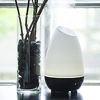 Essential Oil Diffuser, Cool Mist Humidifier and Aromatherapy Diffuser with 500ML Tank Ideal for Large Rooms, Adjustable Timer, Mist Mode and 7 LED Light Colors, White