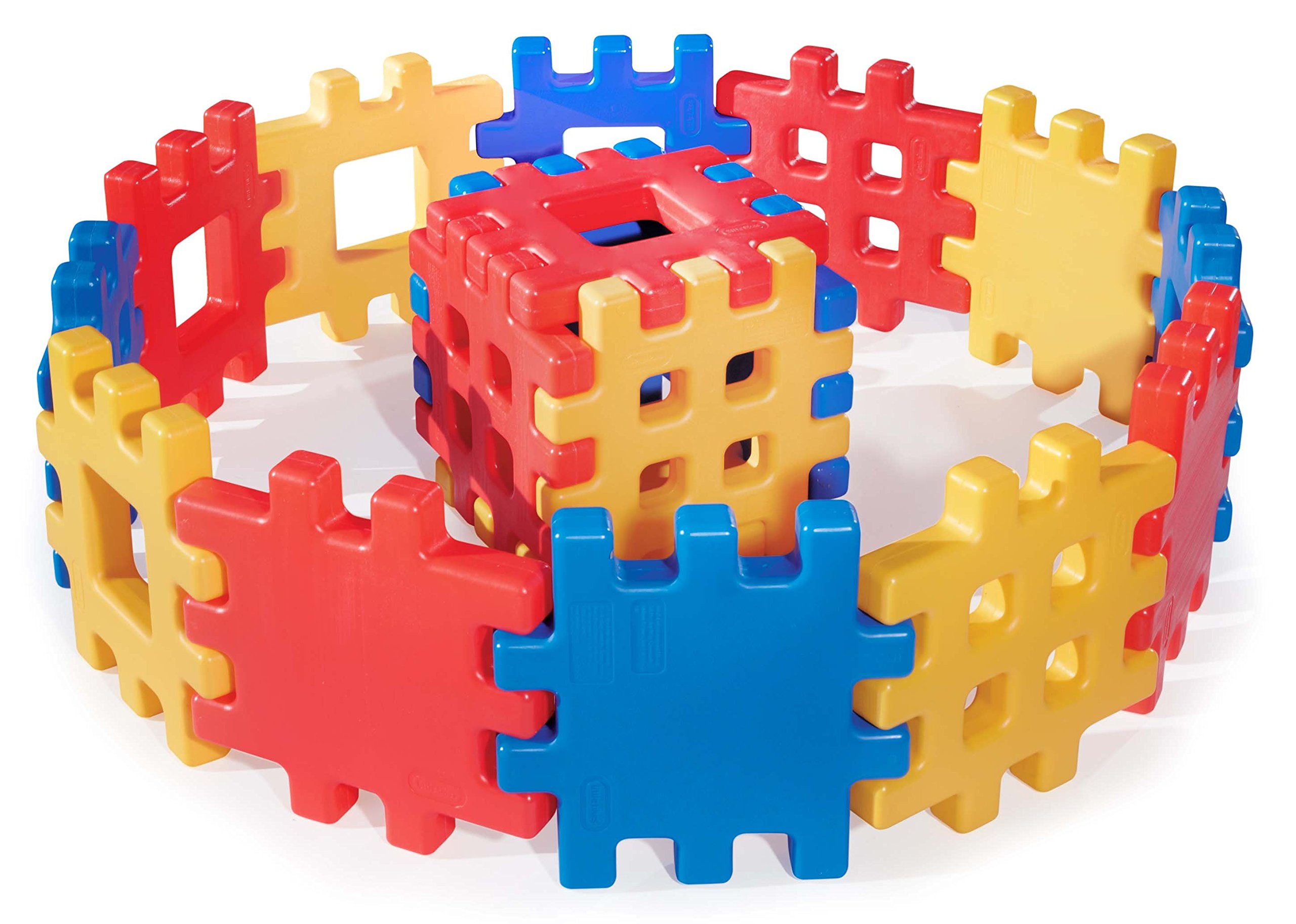 Little Tikes Big Waffle Block Set - 18 pieces, Blue/Red/Yellow