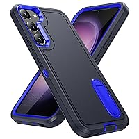 for Samsung Galaxy S23 Case, Samsung S23 Phone Case with Built in Kickstand, Shockproof/Dustproof/Drop Proof Military Grade Protective Cover for Galaxy S23 5G (Dark Blue/Sapphire)