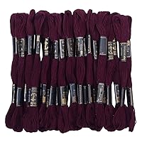 Anchor Stranded Cotton Thread Floss Cross Stitch Hand Embroidery Pack of 25 Skeins-Plum