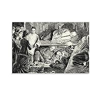 TYWSDBV Opium War Retro Posters Painting Art Posters History Literature Posters 2 Canvas Painting Posters And Prints Wall Art Pictures for Living Room Bedroom Decor 08x12inch(20x30cm) Unframe-style