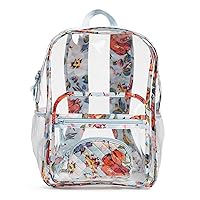 Vera Bradley Clearly Colorful Large Backpack with Pouch, Sea Air Floral