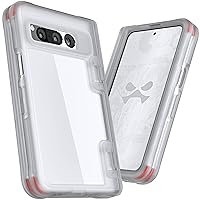 Ghostek COVERT Google Pixel Fold Case with Hinge Protection and Shock Absorbing Corners Raised Bumper Surrounding Camera Lenses and Screen Display Designed for 2023 Google Pixel Fold (7.6inch) (Clear)