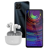 NUU B15 + Earbuds A Bundle, Unlocked Phones, Quad-Camera 48 MP, Dual SIM 4G, 6.78'' Full HD+ Display, 90Hz, 18W Fast Charge + Active Noise Cancelling Earbuds, US Hotline