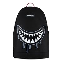 Hurley Men's Graphic Backpack, Black/Black, O/S
