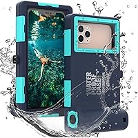 Professional Waterproof Underwater Snorkeling Phone Case for iPhone 11/8/7/6 Pro Max Mini Xr/X/Xs/Samsung Galaxy Note10/9/8/S10/9/8 Ultra Plus Professional screensizes Below 4.7inch Green