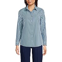 Lands' End Women's Wrinkle Free No Iron Button Front Shirt