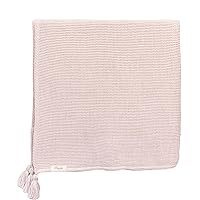 Crane Baby Dusty Rose Luxe Blanket, Soft Cotton Nursery and Stroller Blanket, Cotton and Cashmere, 36