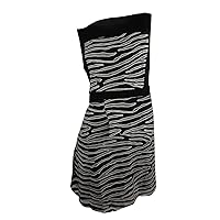 Kenneth Cole New York Women's Black Multi Color Block A-Line Dress