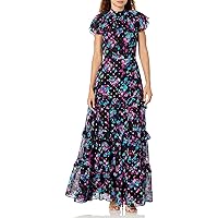 Shoshanna Women's Loretta Jewel Tone Floral Maxi Dress