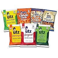 Variety Pack of 60 Individual Potato Chip, Cheese Curl, Popcorn & Pretzel Snacks for On-the-Go