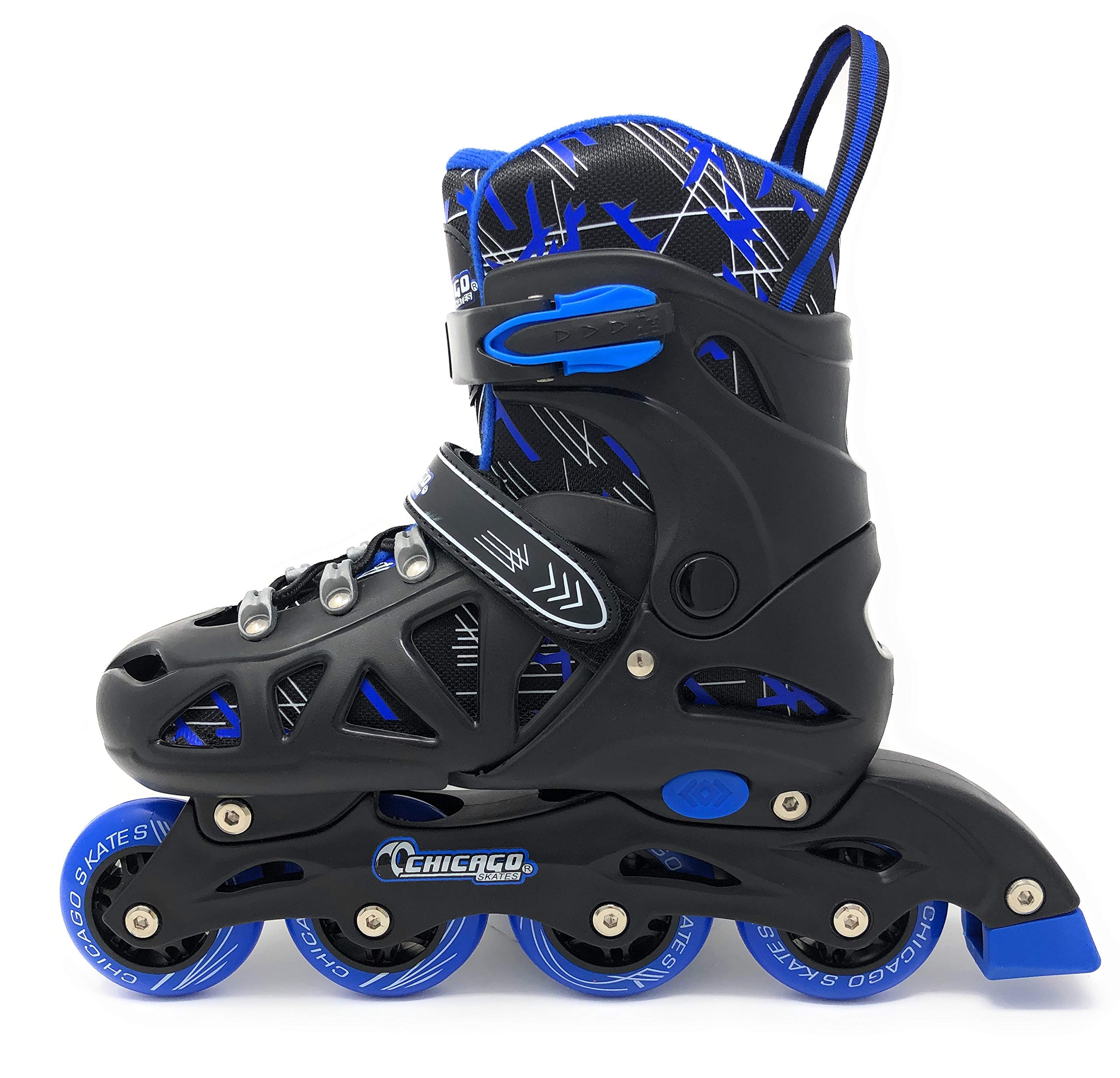 Chicago Skates Boys Inline Training Skate Combo Set - Blue