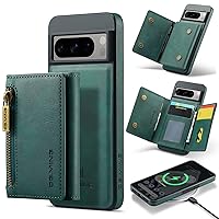 Cell Phone Flip Case Cover Compatible with Google Pixel 8 Pro Wallet Case,Magnetic Wallet Protective Case,2 in 1 Detachable Leather Wallet Case with Stand+Card Holder for Google Pixel 8 Pro ( Color :