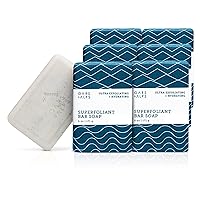 Oars + Alps Superfoliant Exfoliating Men's Bar Soap, Dermatologist Tested and Made with Clean Ingredients, TSA Approved, 6 Pack, 6 Oz Each