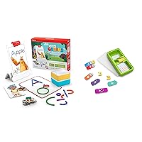Osmo - Little Genius Starter Kit for iPad (Preschool Ages) + Coding Family Bundle for iPad & Fire Tablet (Ages 5-10 ipad Base Included)
