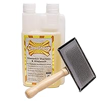 Sheepskin Cleaning Kit: Brush + Shampoo Bundle