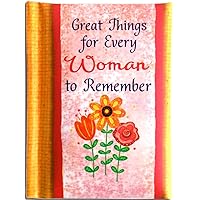 Blue Mountain Arts Little Keepsake Book Great Things for Every Woman to Remember 4 x 3 in. Positive Affirmations Mini-Book, for Mother's Day, Graduation, Birthday, or Thinking of You