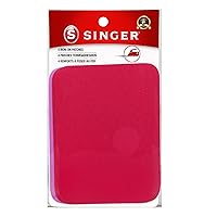 Singer Iron-On Patches-Bright Magenta & Bright Purple-3.75” x 5” -Set of 4