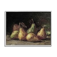 Classic Pears Still Life Giclee Framed Wall Art, Design by Lettered and Lined
