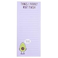 Magnetic Notepad - Purple Punny Avocado Grocery and Shopping List - Fun Decorative To-Do List - Perfect House Warming Gifts - 100 Tear off Sheets (4