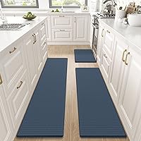 DEXI Kitchen Rugs and Mats Cushioned Anti Fatigue Comfort Runner Mats for Floor Rugs Waterproof Standing Rugs Set of 3, 17