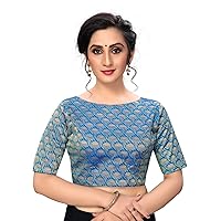 TreegoArt Women's Jacquard Hook Readymade Blouse With Round Neck
