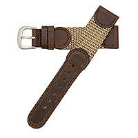 Hadley Roma MS866 20mm Mens Sand Nylon Sport Watch Band