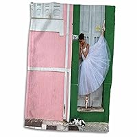 3dRose Ballerina in The Historical District Pelourinho - Towels (twl-216062-1)