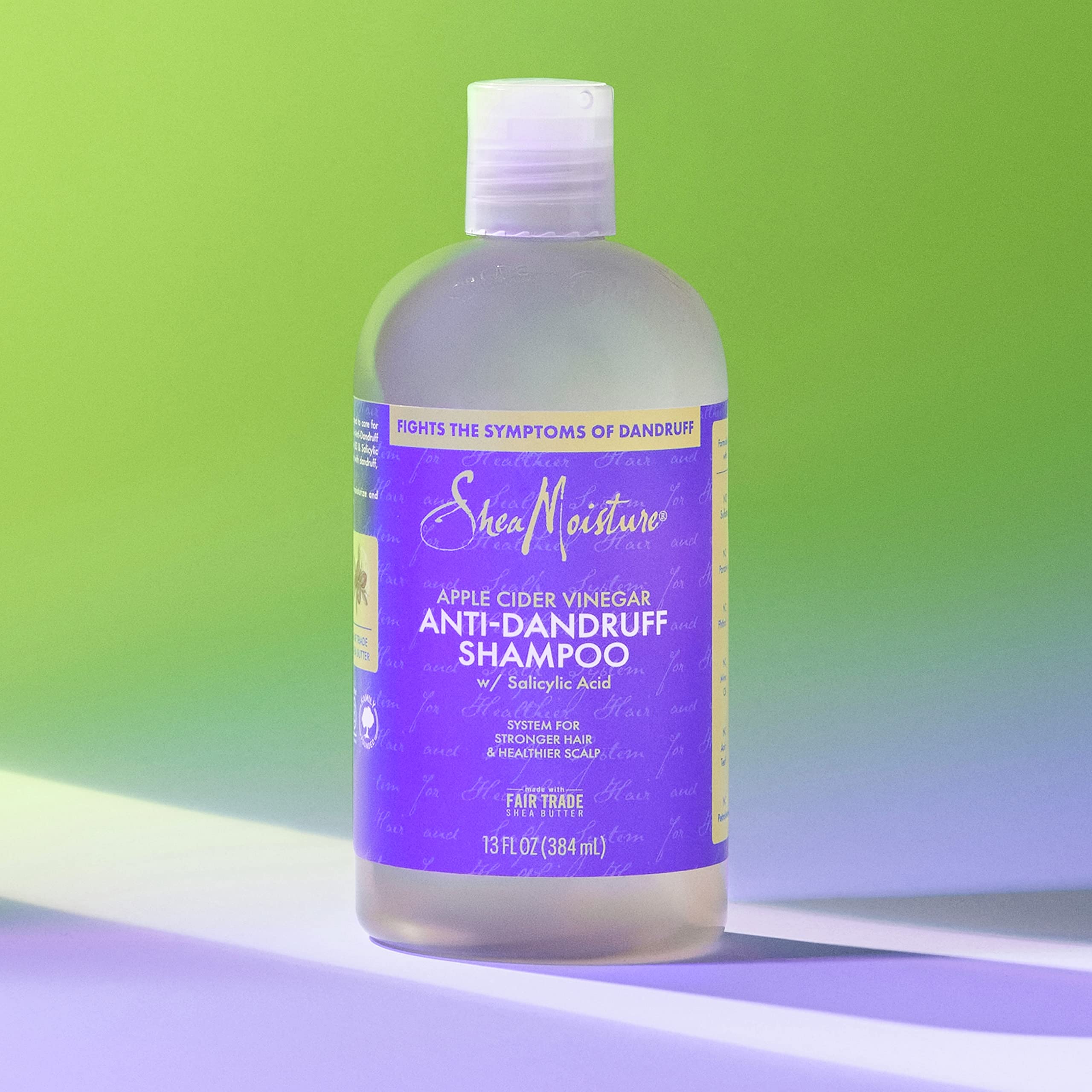 SheaMoisture Hair Care System Anti-Dandruff Shampoo For Stronger Hair & Healthier Scalp Shampoo Formulated With Apple Cider Vinegar And Fair Trade Shea Butter 13oz