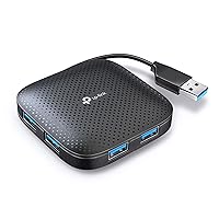 TP-Link 4-Port USB 3.0 Hub, Slim and Compact USB Splitter with Foldable Cord Design, USB hub for laptop, PC, Macbook, Mac Mini, XPS, Surface Pro, Chromebook, Flash Drive, Mobile HDD and More(UH400)