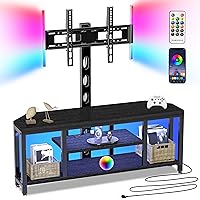 Corner TV Stand LED, Universal TV Mount Stand for 32-60