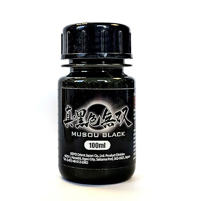 Musou Black Acrylic Paint 100ml x 4 Pack - Blackest Black in the