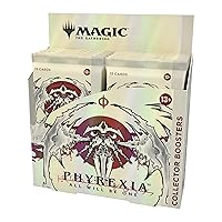 Magic: The Gathering Phyrexia: All Will Be One Collector Booster Box | 15 Count(Pack of 12) (Packaging May Vary)