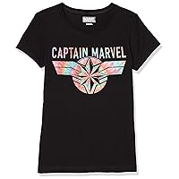 Marvel Girl's Tie Dye Captain T-Shirt