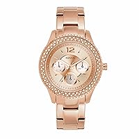 Fossil Women's Stella Stainless Steel Crystal-Accented Multifunction Quartz Watch
