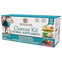 12 Pack of Hyleys Wellness 14 Days Cleanse Kit - 42 Tea Bags (100% Natural, Sugar Free, Gluten Free and Non-GMO)